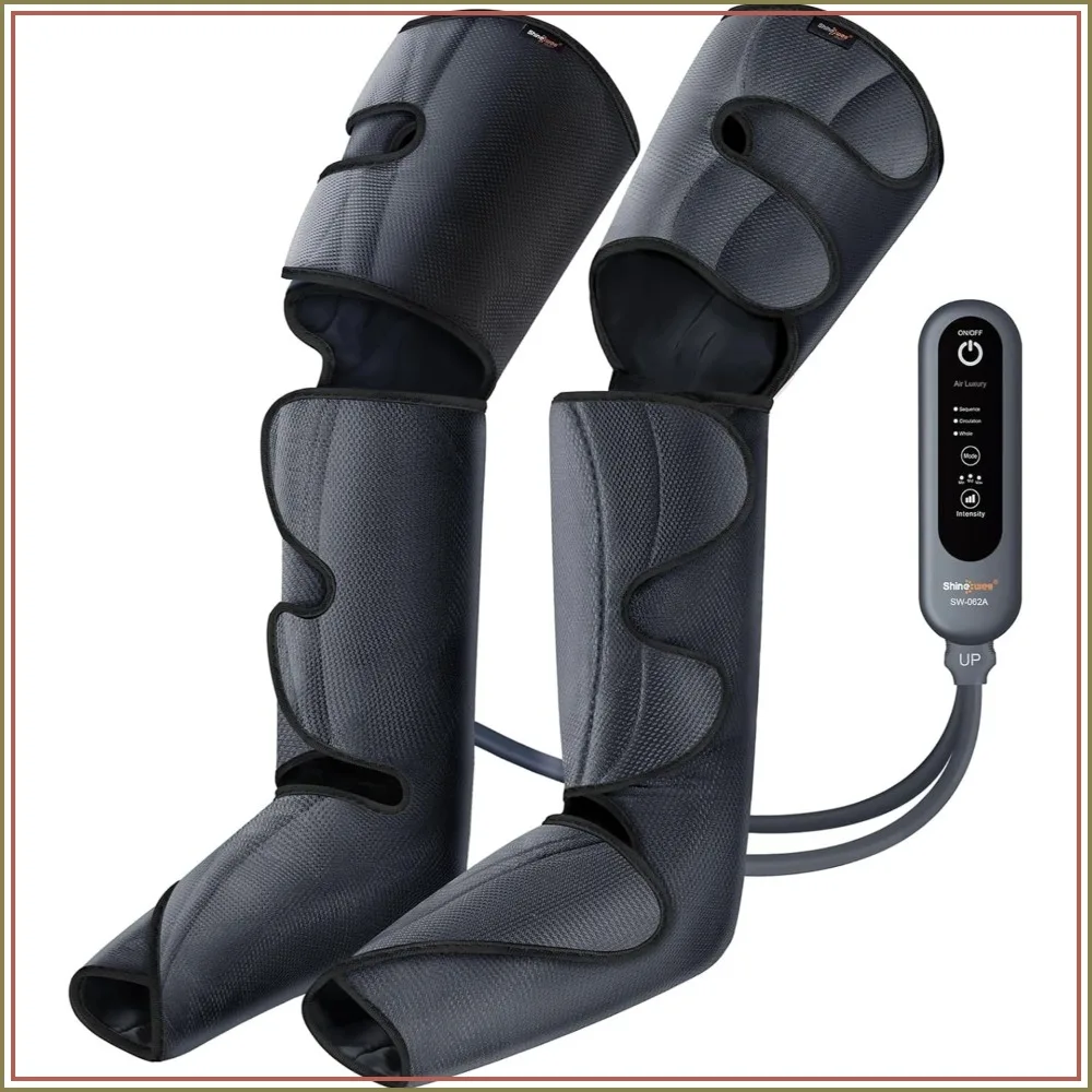 Leg Compression Massager for Circulation and Pain Relief, Air Compression with 3 Modes 3 Intensities 2 Extenders Adjustable Wraps
Leg Compression Massager for Circulation and Pain Relief, Air Compression with 3 Modes 3 Intensities 2 Extenders Adjustable Wraps