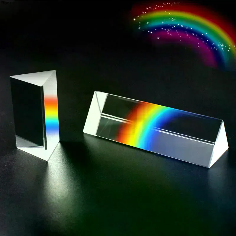 Треугольная призма, радужная призма, хрустальная стеклянная призма для фотографии, цветные призмы, физика, детский световой эксперимент
Треугольная призма, радужная призма, хрустальная стеклянная призма для фотографии, цветные призмы, физика, детский световой эксперимент