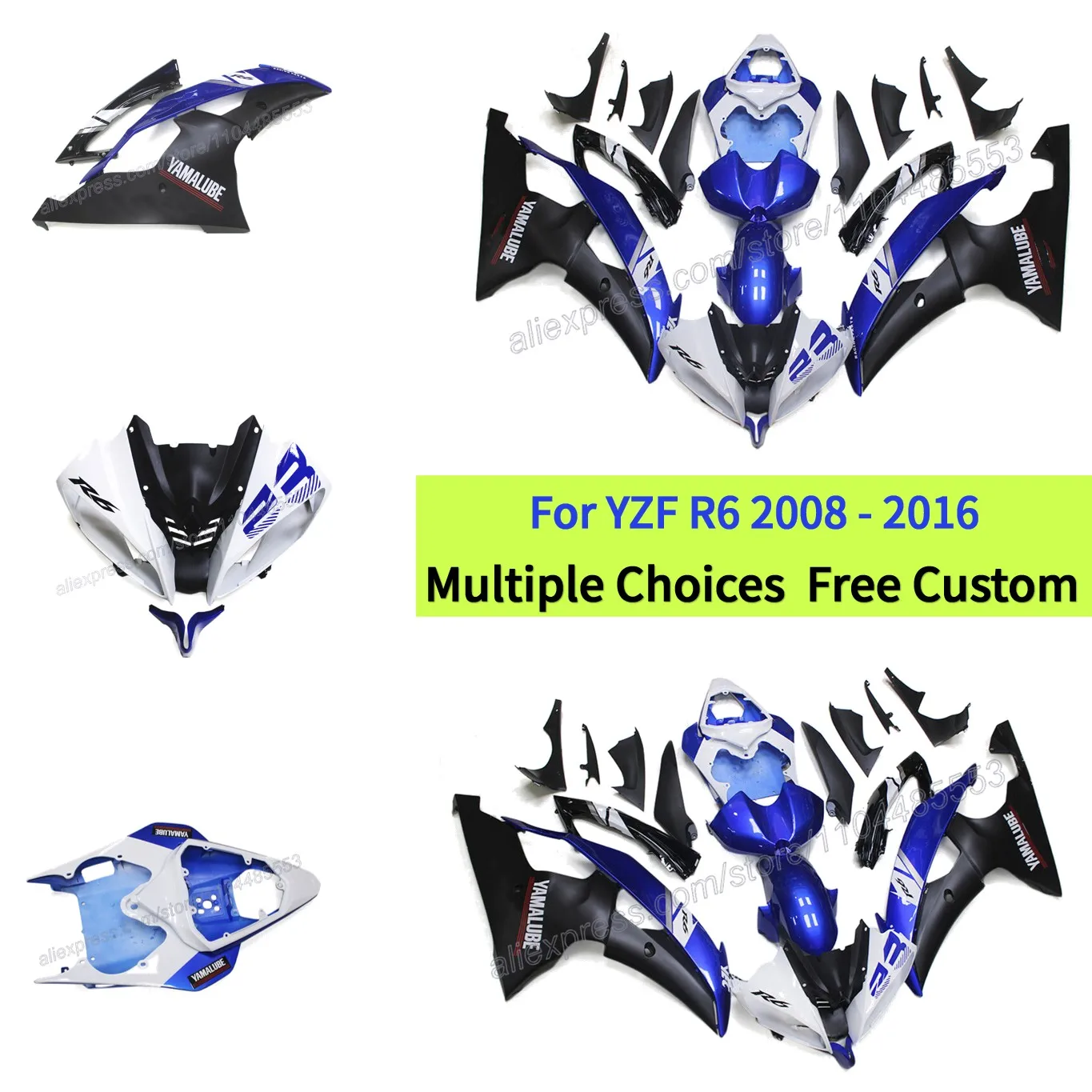 Литые детали из АБС-пластика для YAMAHA R6 2008 2009 2010 2011 2012 2013 2014 2015 YZFR6 2016 Комплект обтекателей
Литые детали из АБС-пластика для YAMAHA R6 2008 2009 2010 2011 2012 2013 2014 2015 YZFR6 2016 Комплект обтекателей