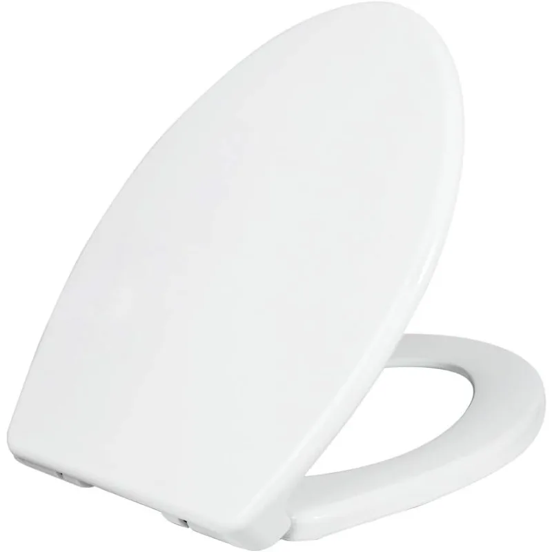 TS1008E Elongated Comfort Fit Toilet Seat with Slow Close, Quick Release Hinges, and Non-Slip Bumpers (White)
TS1008E Elongated Comfort Fit Toilet Seat with Slow Close, Quick Release Hinges, and Non-Slip Bumpers (White)