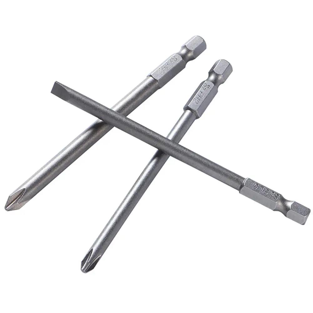 S2 Slotted Phillips Screwdriver Bits Batches 10pcs/set 100mm Alloy Steel One Word Cross Batch Head Combination
S2 Slotted Phillips Screwdriver Bits Batches 10pcs/set 100mm Alloy Steel One Word Cross Batch Head Combination