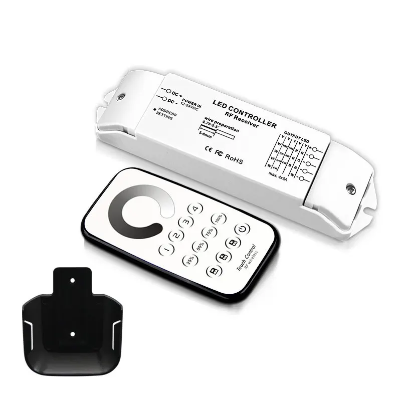 LED Constant Voltage Zone Dimmer T6+R4MDC12-24VRF Remote Radio Frequency Remote Control 4096 Gray Level
LED Constant Voltage Zone Dimmer T6+R4MDC12-24VRF Remote Radio Frequency Remote Control 4096 Gray Level
