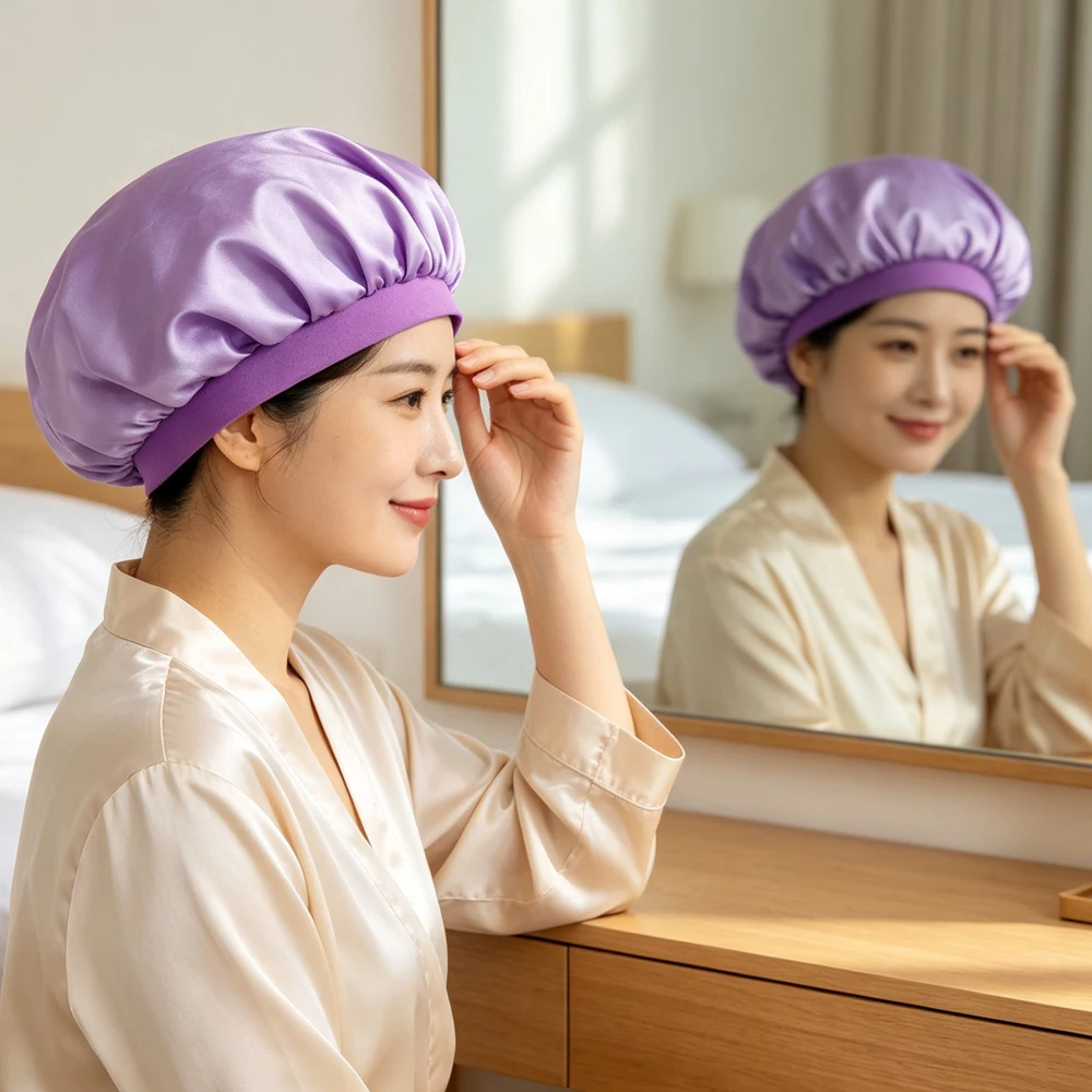 New Satin Women Wide Band Elastic Bonnet Turban Night Sleep Cap Arab Hair Loss Hat Head Cover Islamic Hats Nightcap Beanies New
New Satin Women Wide Band Elastic Bonnet Turban Night Sleep Cap Arab Hair Loss Hat Head Cover Islamic Hats Nightcap Beanies New