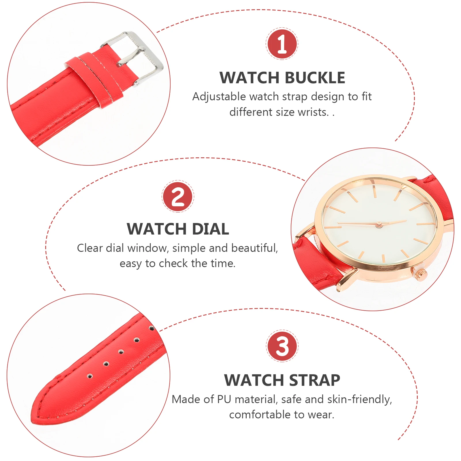 Quartz Watches Women Strap Watch Comfortable PU Alloy White Wristwatch Student Casual Elegant Gift Accessories
Quartz Watches Women Strap Watch Comfortable PU Alloy White Wristwatch Student Casual Elegant Gift Accessories