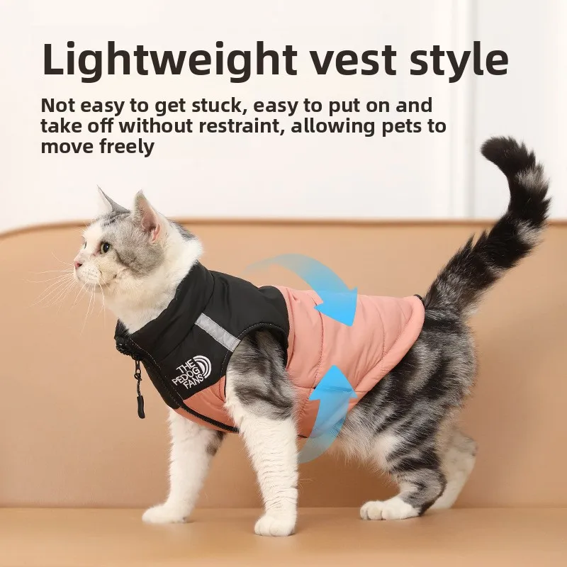 2025 new warm cat clothes autumn and winter sleeveless cat clothes thickened dog vest pet clothing
2025 new warm cat clothes autumn and winter sleeveless cat clothes thickened dog vest pet clothing