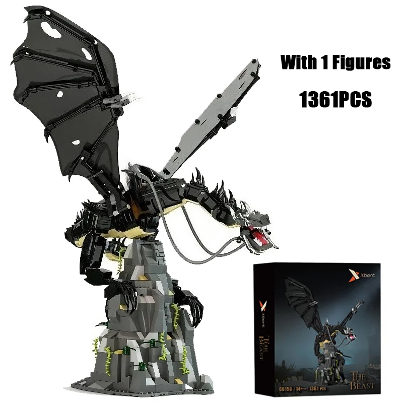 1361PCS Creative The Wizard King And His Black Dragon Model Building Blocks With 1 Figures Construction Bricks Toy Gift
1361PCS Creative The Wizard King And His Black Dragon Model Building Blocks With 1 Figures Construction Bricks Toy Gift