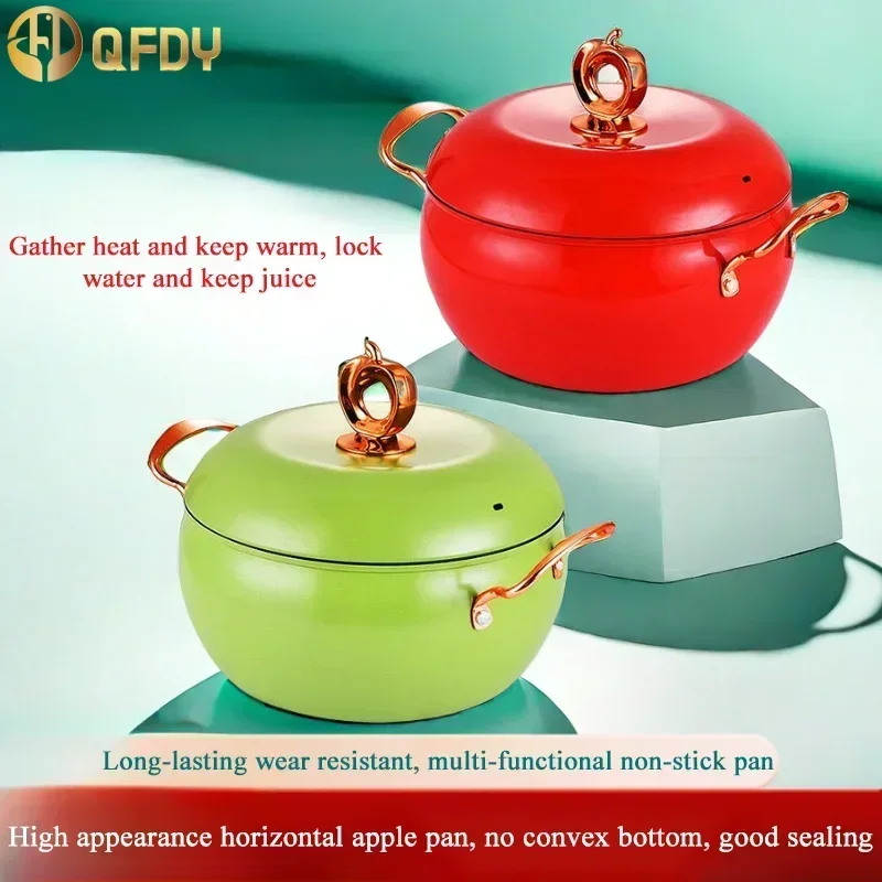 New Apple non-stick cooking pot household health pot fine iron double ear pot large capacity gift casserole stew pat
New Apple non-stick cooking pot household health pot fine iron double ear pot large capacity gift casserole stew pat