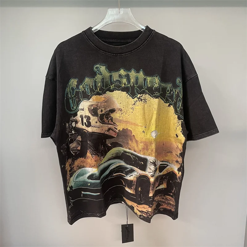 2025ss Skull Print Godspeed T-shirts Male Female Couples Loose Rap Rock Streetwear Tee Godspeed Short Sleeve T Shirt
2025ss Skull Print Godspeed T-shirts Male Female Couples Loose Rap Rock Streetwear Tee Godspeed Short Sleeve T Shirt
