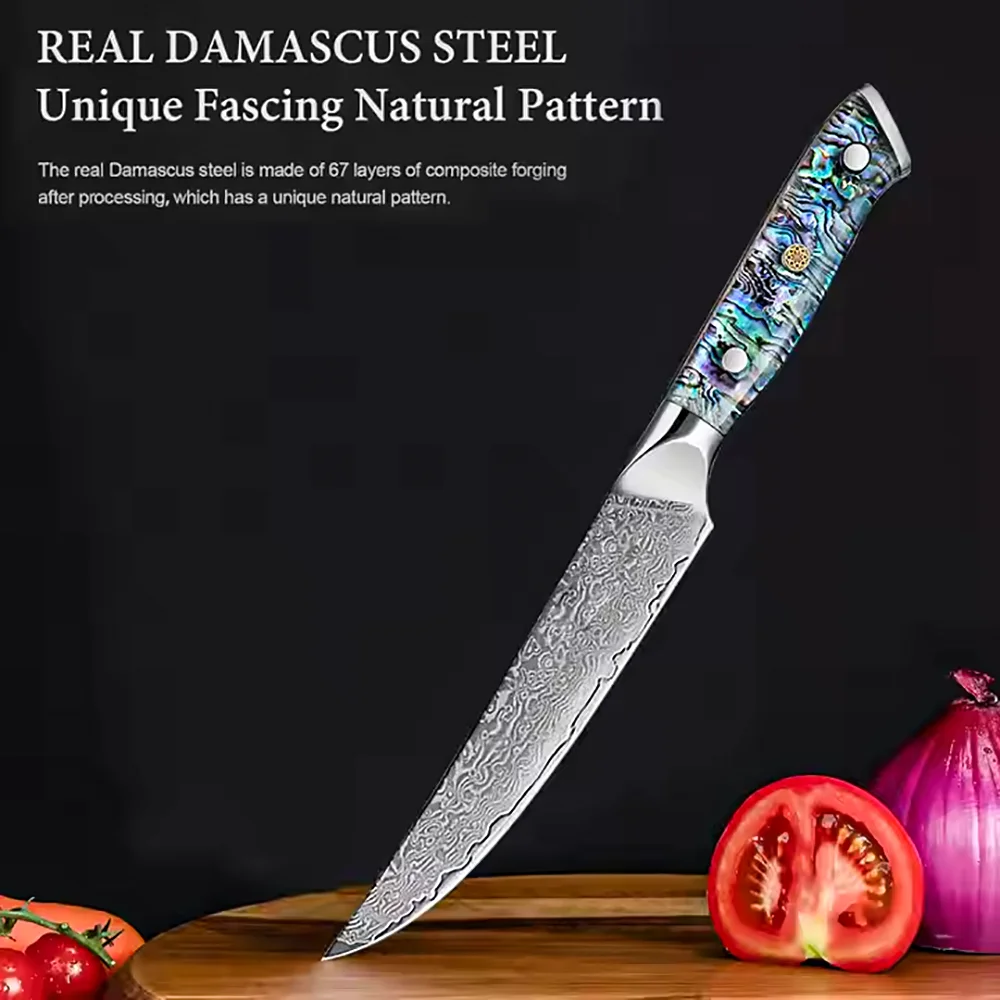 Японский дамасский стальной 6-дюймовый универсальный нож AUS-10, ультра острый кухонный нож для нарезки шеф-повара, нарезанные фрукты, овощи, мясо
Японский дамасский стальной 6-дюймовый универсальный нож AUS-10, ультра острый кухонный нож для нарезки шеф-повара, нарезанные фрукты, овощи, мясо