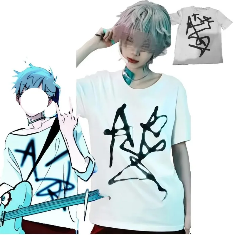 Anime Alien Cosplay Stage Till Casual White T Shirt Short Sleeve Idol Costume Halloween Party Top Tshirt Performance Outfit
Anime Alien Cosplay Stage Till Casual White T Shirt Short Sleeve Idol Costume Halloween Party Top Tshirt Performance Outfit