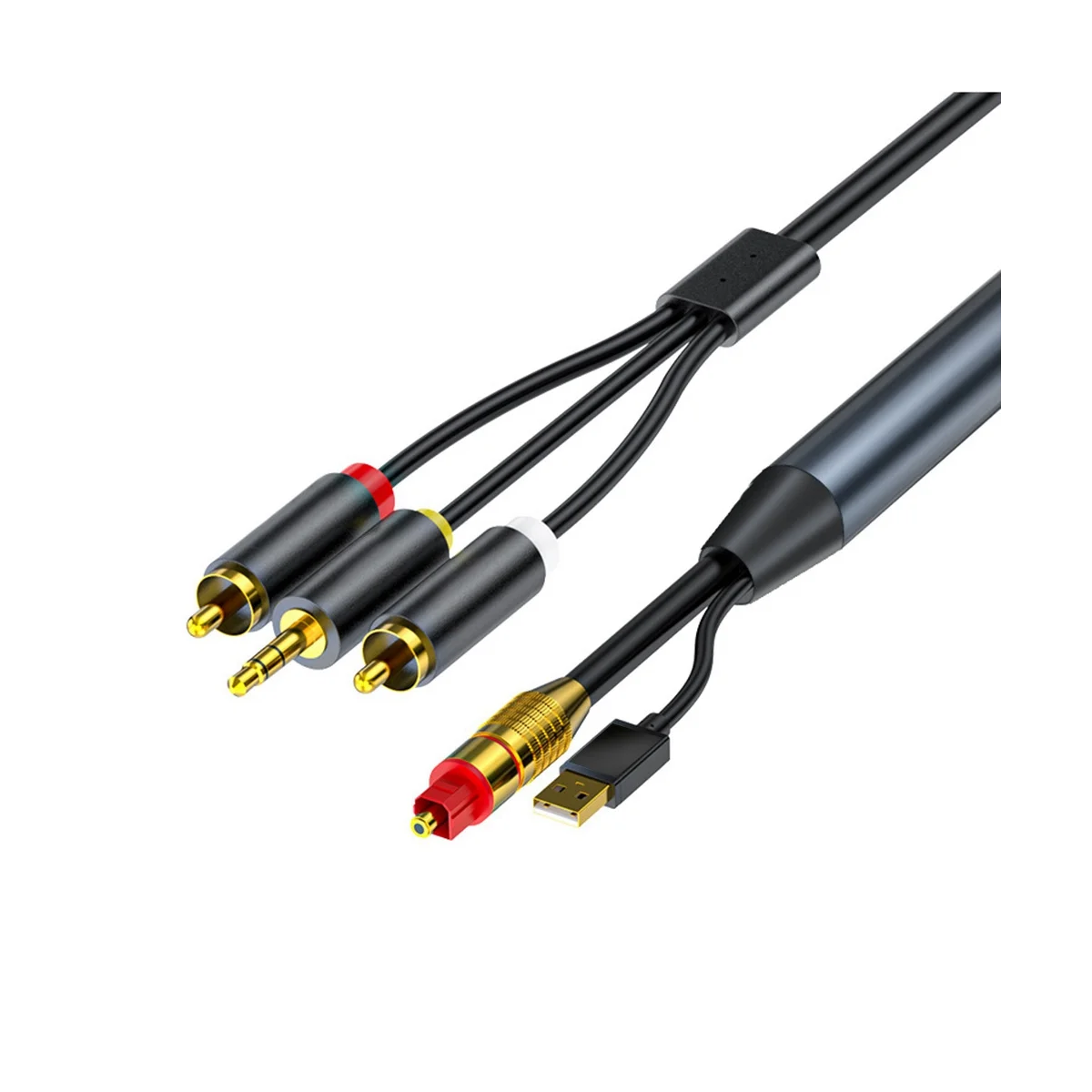 Цифро-аналоговый аудио Конверсионный кабель 2RCA + 3,5 мм Джек стерео аудио кабель для HDTV,DVD, наушников (4,9 фута)
Цифро-аналоговый аудио Конверсионный кабель 2RCA + 3,5 мм Джек стерео аудио кабель для HDTV,DVD, наушников (4,9 фута)