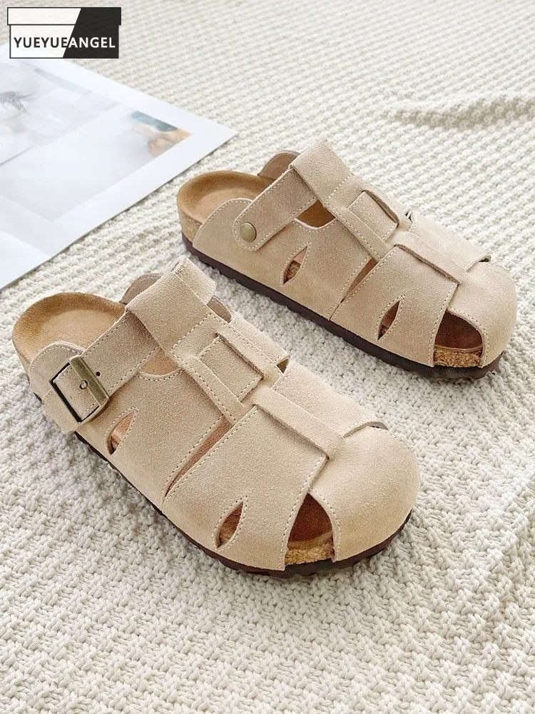 Повседневные шлепанцы Baotou на платформе, модные женские шлепанцы на открытом воздухе, летние женские тапочки без шнуровки из коровьей кожи с пряжкой
Повседневные шлепанцы Baotou на платформе, модные женские шлепанцы на открытом воздухе, летние женские тапочки без шнуровки из коровьей кожи с пряжкой