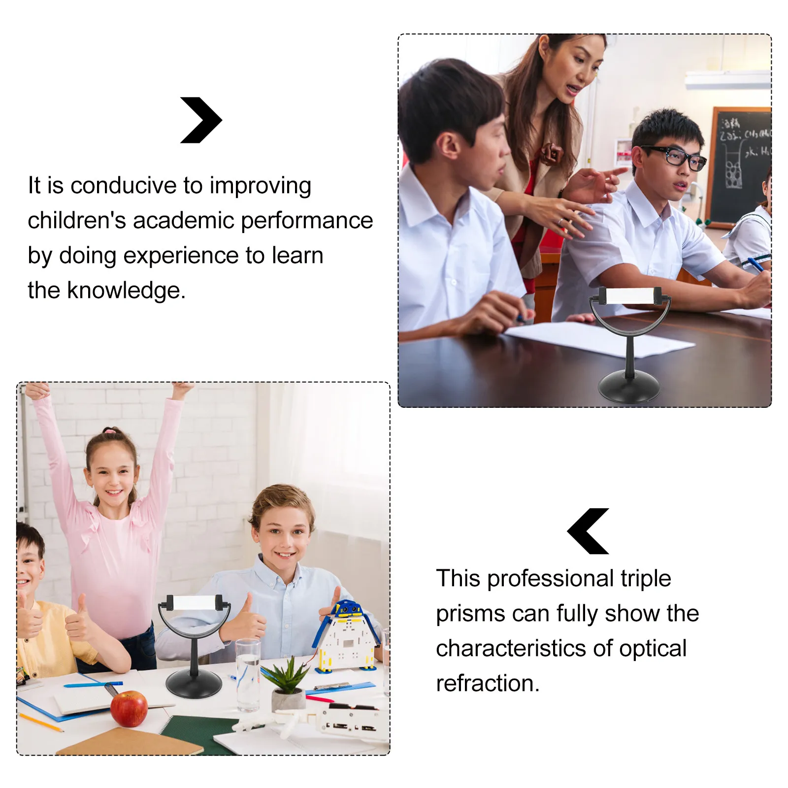 1 Set Optical Light Refraction Triangular Prisms Professional Teaching Device Physics Demonstrator Laboratory Experiment Tool
1 Set Optical Light Refraction Triangular Prisms Professional Teaching Device Physics Demonstrator Laboratory Experiment Tool