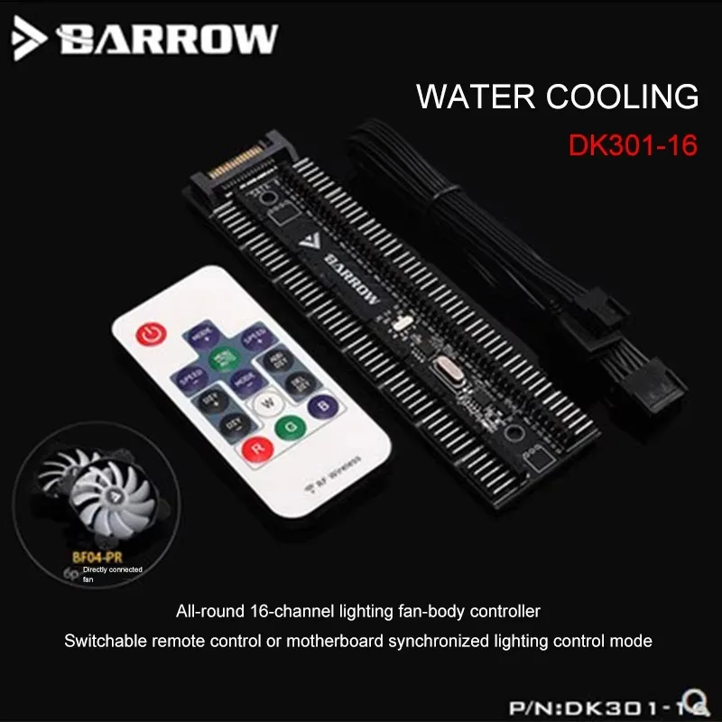 Barrow DK301-16, 16-way Controller, Full Function LRC2.0 5V RGB Controller, Can Synchronization 5V RGB Motherboard
Barrow DK301-16, 16-way Controller, Full Function LRC2.0 5V RGB Controller, Can Synchronization 5V RGB Motherboard
