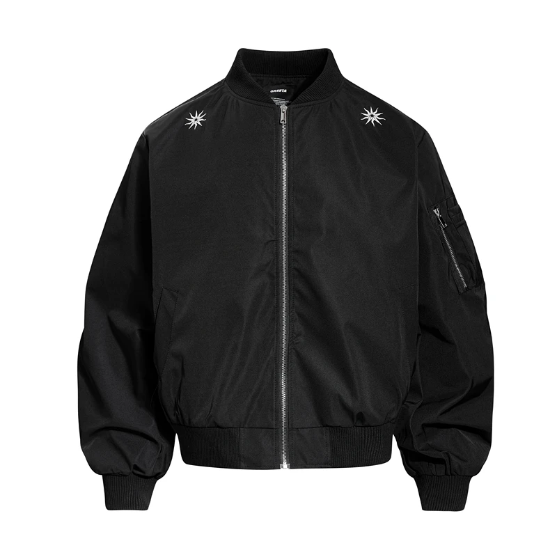 Винтажная американская ретро вышитая символ, свободная мужская летная куртка для пар, верхняя одежда из полиэфирного волокна, длинная молния све
Винтажная американская ретро вышитая символ, свободная мужская летная куртка для пар, верхняя одежда из полиэфирного волокна, длинная молния све