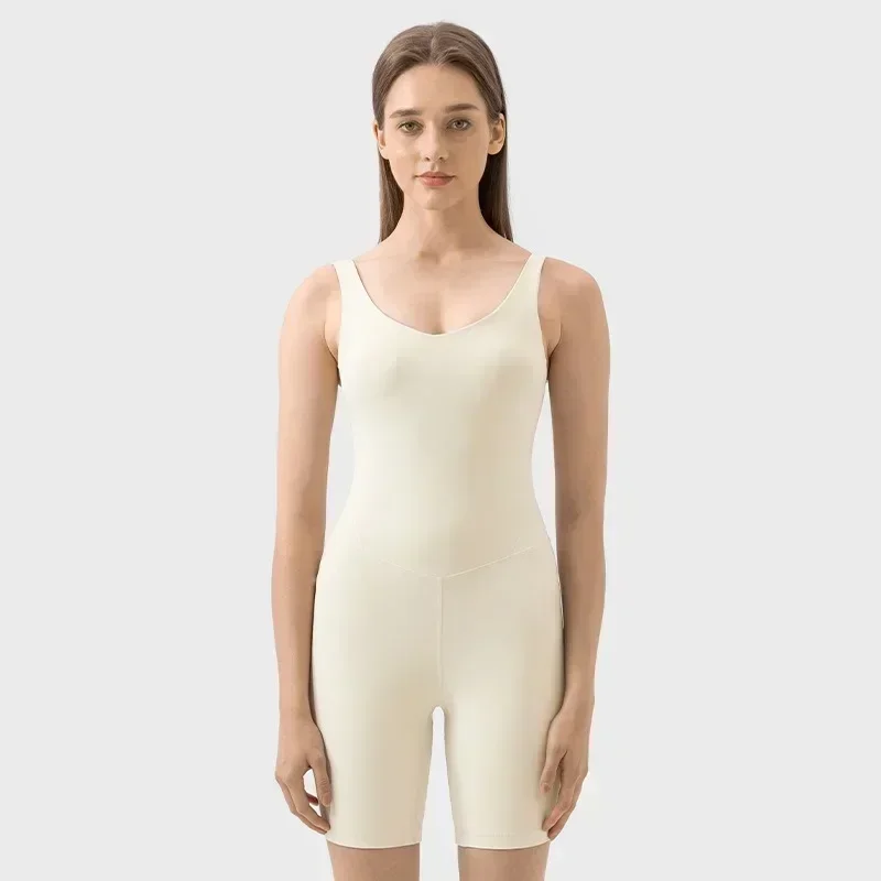 Lemon Nylon Padded Push Up Gym Clothes Fitness Short Bodysuit Sleeveless Workout Sportswear Jumpsuits Women's One-Piece Yoga Set
Lemon Nylon Padded Push Up Gym Clothes Fitness Short Bodysuit Sleeveless Workout Sportswear Jumpsuits Women's One-Piece Yoga Set
