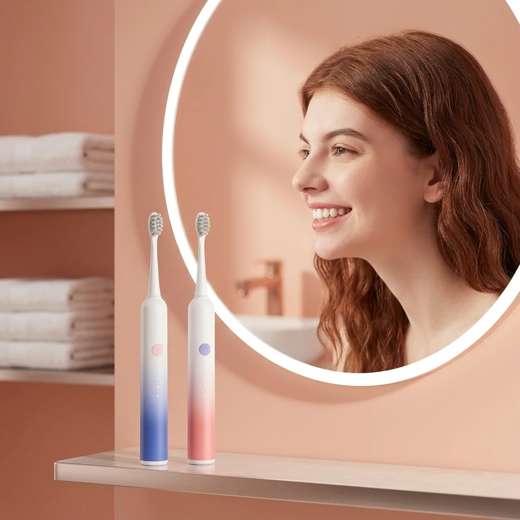 Couple Style Sonic Electric Toothbrush for Men and Women 6 Modes IPX7 Waterproof Long Battery Life Teeth Whitening Tool
Couple Style Sonic Electric Toothbrush for Men and Women 6 Modes IPX7 Waterproof Long Battery Life Teeth Whitening Tool
