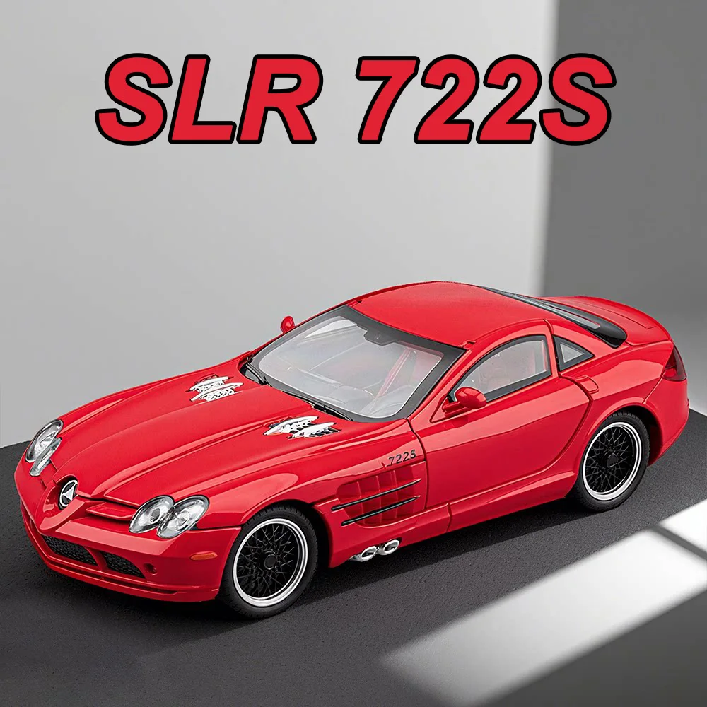 1:24 SLR 722S SLS Alloy Diecast Models Toys Miniature Car Rubber Tire Pull Back Doors Opened Shock Absorption Collecting Hobbies
1:24 SLR 722S SLS Alloy Diecast Models Toys Miniature Car Rubber Tire Pull Back Doors Opened Shock Absorption Collecting Hobbies