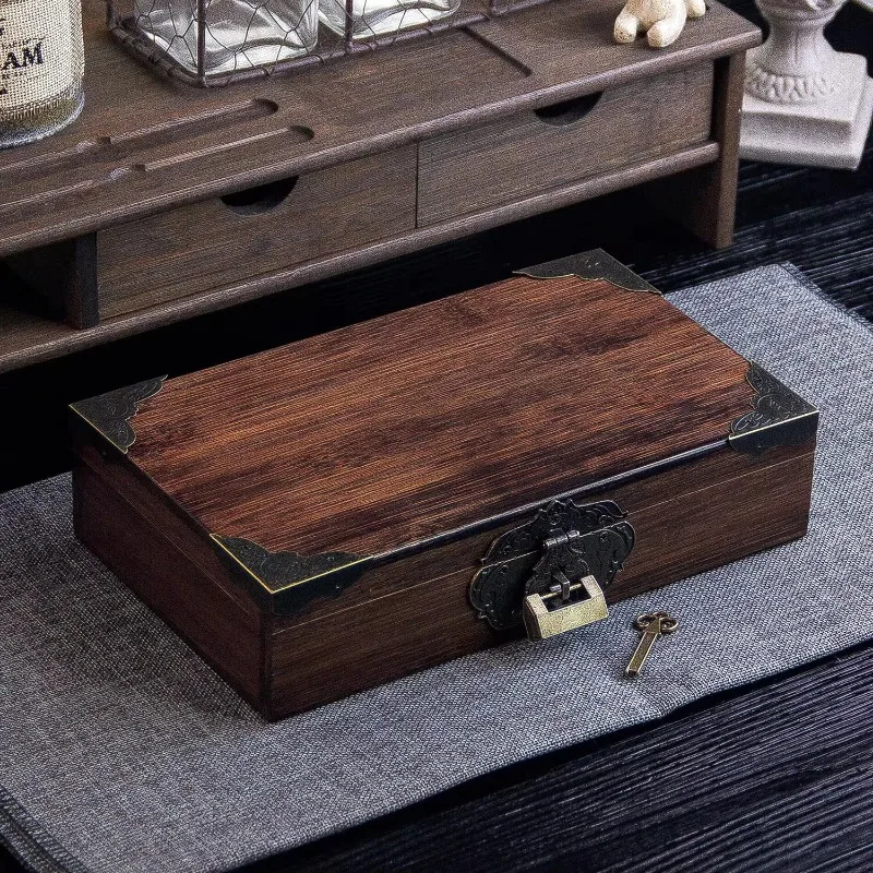 Retro Bamboo Storage Box Flip Cover Wooden Organizer Jewelry Container Cosmetic Decorative Storage Bin Gift Box Home Decor
Retro Bamboo Storage Box Flip Cover Wooden Organizer Jewelry Container Cosmetic Decorative Storage Bin Gift Box Home Decor