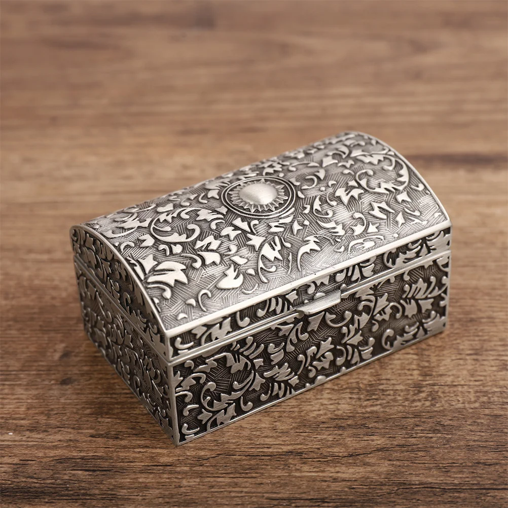 Treasure Chest Jewelry Storage Box Vintage Ornaments Holder Zinc Alloy Jewellery Case
Treasure Chest Jewelry Storage Box Vintage Ornaments Holder Zinc Alloy Jewellery Case