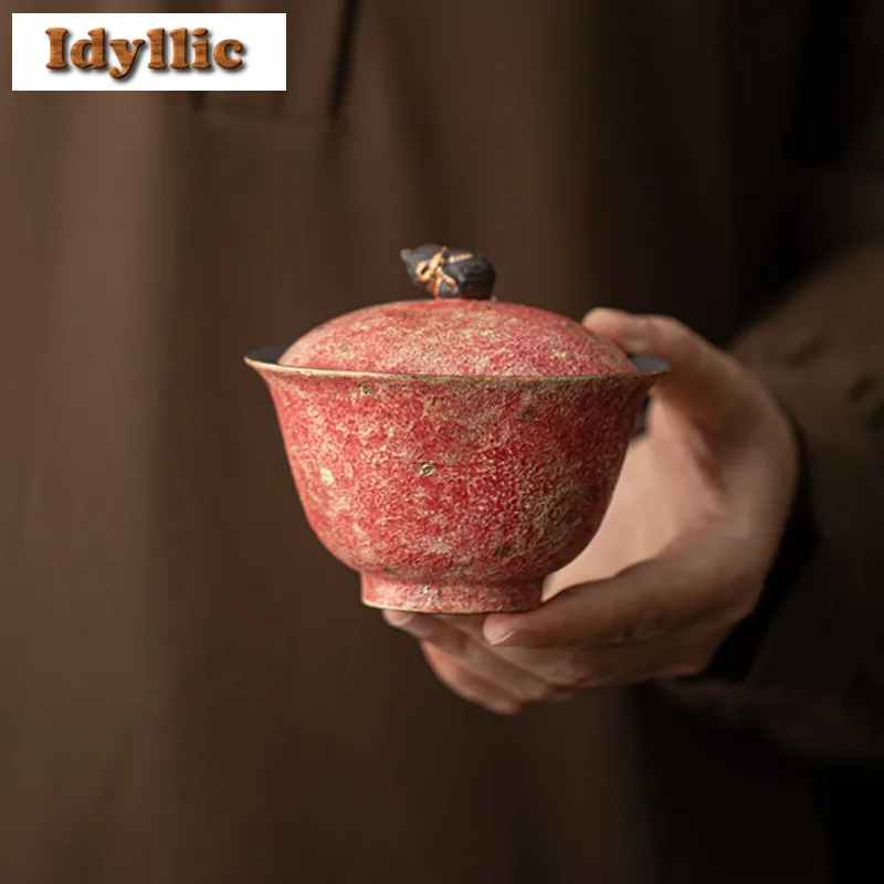 150 мл позолоченная красочная керамика Gaiwan, традиционная чайная варенья, чайная чаша с крышкой, комплект чайника, крышка, миска, посуда, ремесло
150 мл позолоченная красочная керамика Gaiwan, традиционная чайная варенья, чайная чаша с крышкой, комплект чайника, крышка, миска, посуда, ремесло