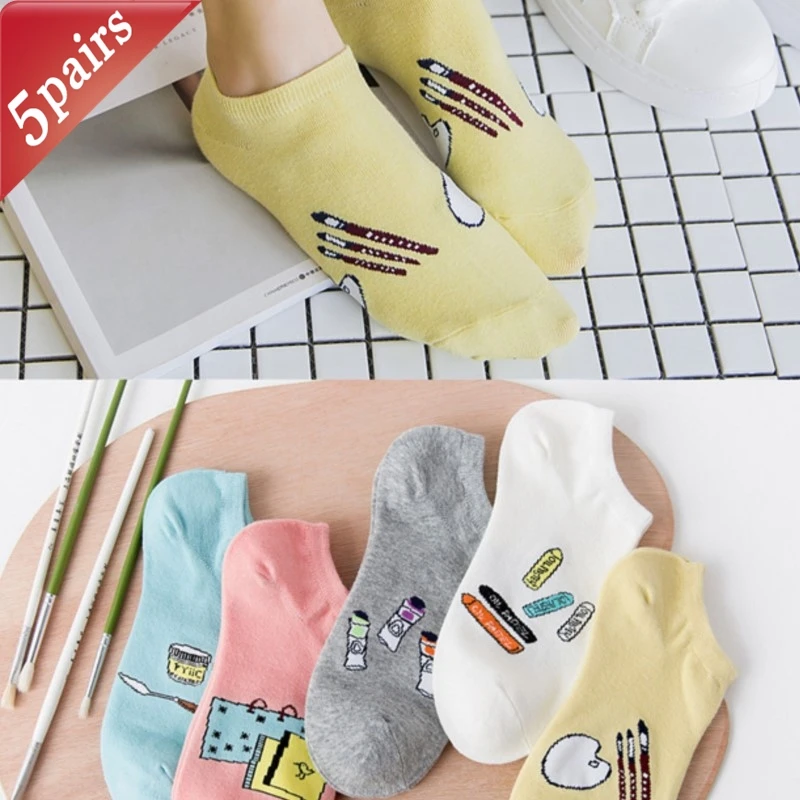 5 Pairs Womens Socks Animal Print Harajuku Streetwear Cute Cartoon Girls Thin Sports Cute Simple Funny Fashion Pure Cotton Socks
5 Pairs Womens Socks Animal Print Harajuku Streetwear Cute Cartoon Girls Thin Sports Cute Simple Funny Fashion Pure Cotton Socks