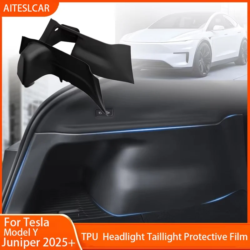 Задняя защита багажника с обеих сторон для Tesla Model Y Juniper 2025 TPE, защитная крышка для углов поверхности, вкладыш багажника, антигрязная накладка 
Задняя защита багажника с обеих сторон для Tesla Model Y Juniper 2025 TPE, защитная крышка для углов поверхности, вкладыш багажника, антигрязная накладка