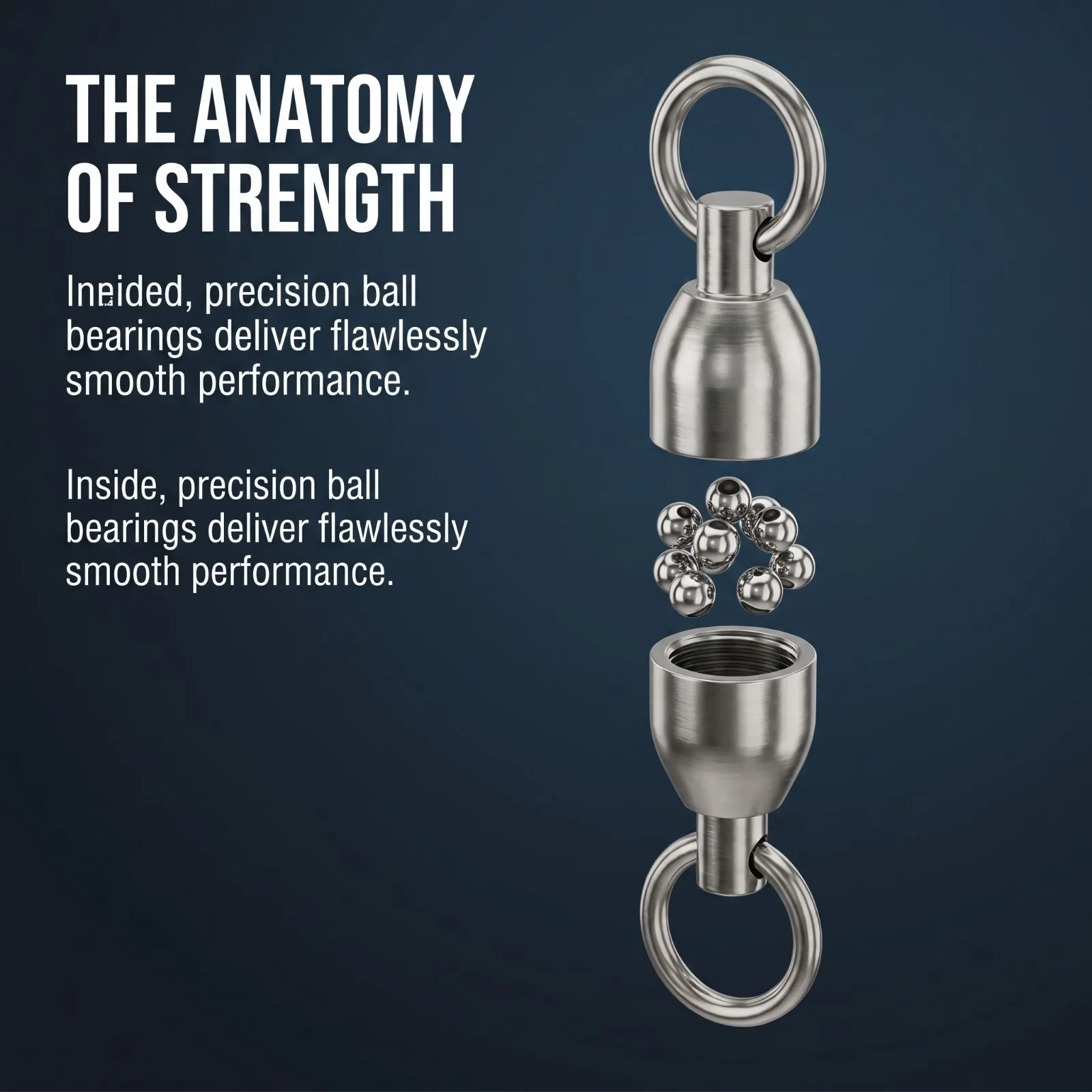 Goture Stainless Steel Ball Bearing Swivel Snap,50/100pcs 0#-8# Fishing Connector for Lures, Baits Saltwater Freshwater Fishing
Goture Stainless Steel Ball Bearing Swivel Snap,50/100pcs 0#-8# Fishing Connector for Lures, Baits Saltwater Freshwater Fishing