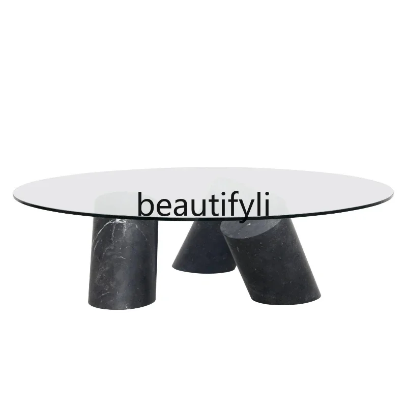 X188 Nordic natural marble coffee table light luxury modern creative personality small apartment round glass table
X188 Nordic natural marble coffee table light luxury modern creative personality small apartment round glass table