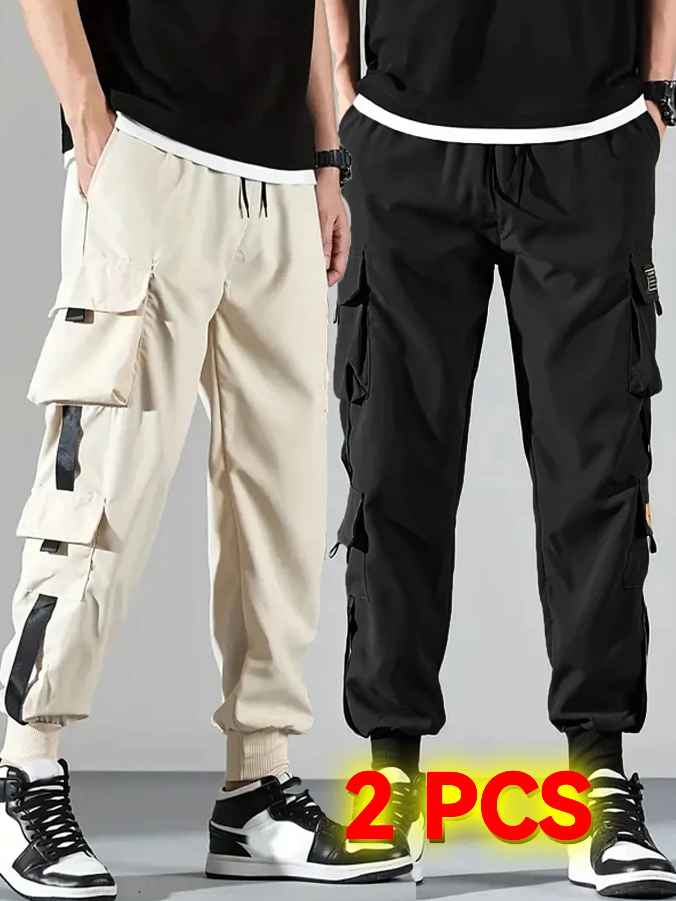 Fashion Solid Men's Casual Pants Leg Track Workwear Loose Sweatpants Teenagers Boys' Cropped Cargo Pants
Fashion Solid Men's Casual Pants Leg Track Workwear Loose Sweatpants Teenagers Boys' Cropped Cargo Pants