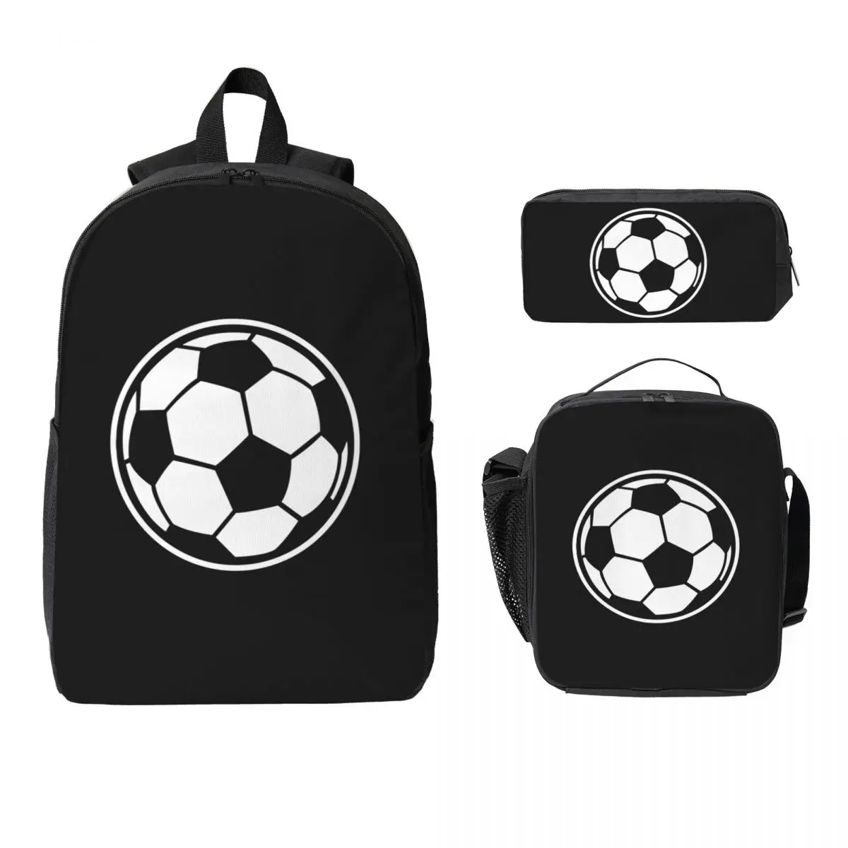 Soccer Ball Football Icon Backpack Boys Girls BookBag School Bag Computer Shoulder Bags 3ps Insulated Lunch Bag Pencil Case
Soccer Ball Football Icon Backpack Boys Girls BookBag School Bag Computer Shoulder Bags 3ps Insulated Lunch Bag Pencil Case