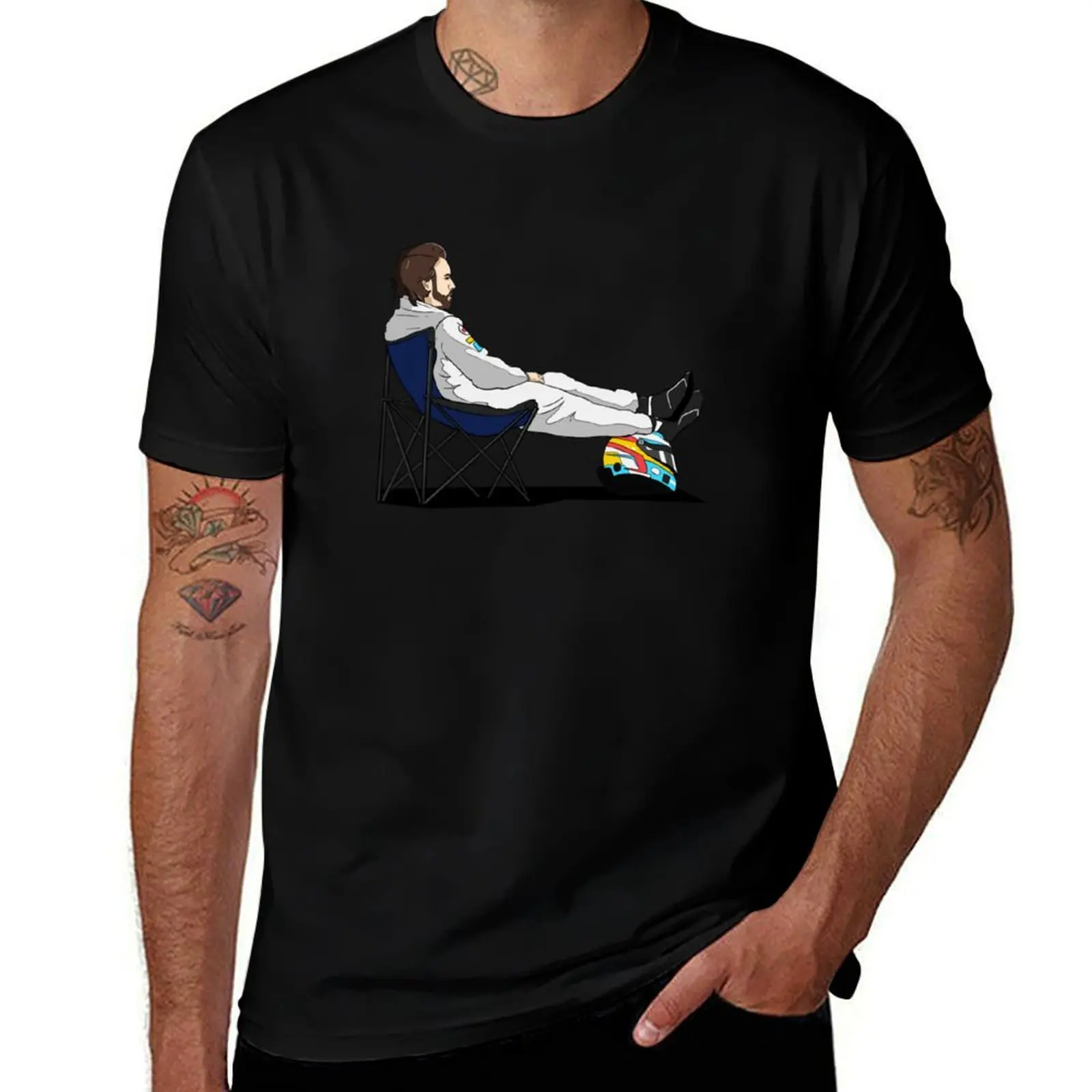 Formula 1 - Fernando Alonso deckchair - Cutout T-Shirt T-Shirt funny meme t-shirts tshirts personalised outfits for men
Formula 1 - Fernando Alonso deckchair - Cutout T-Shirt T-Shirt funny meme t-shirts tshirts personalised outfits for men