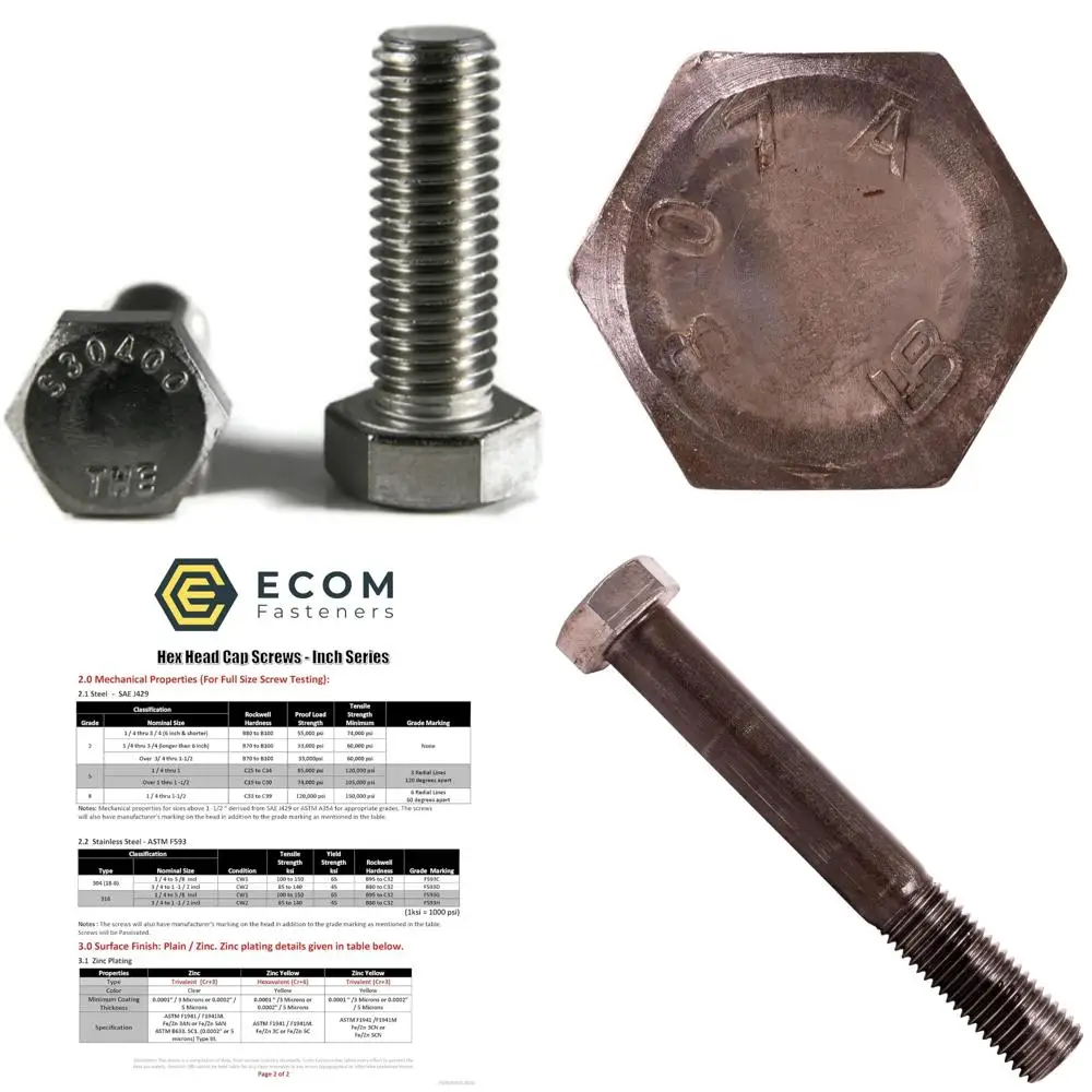 Винты с шестигранной головкой из нержавеющей стали 3/8-16 x 2 1/4 дюйма с грубой резьбой, полностью резьбовая упаковка из 50 шт.
Винты с шестигранной головкой из нержавеющей стали 3/8-16 x 2 1/4 дюйма с грубой резьбой, полностью резьбовая упаковка из 50 шт.