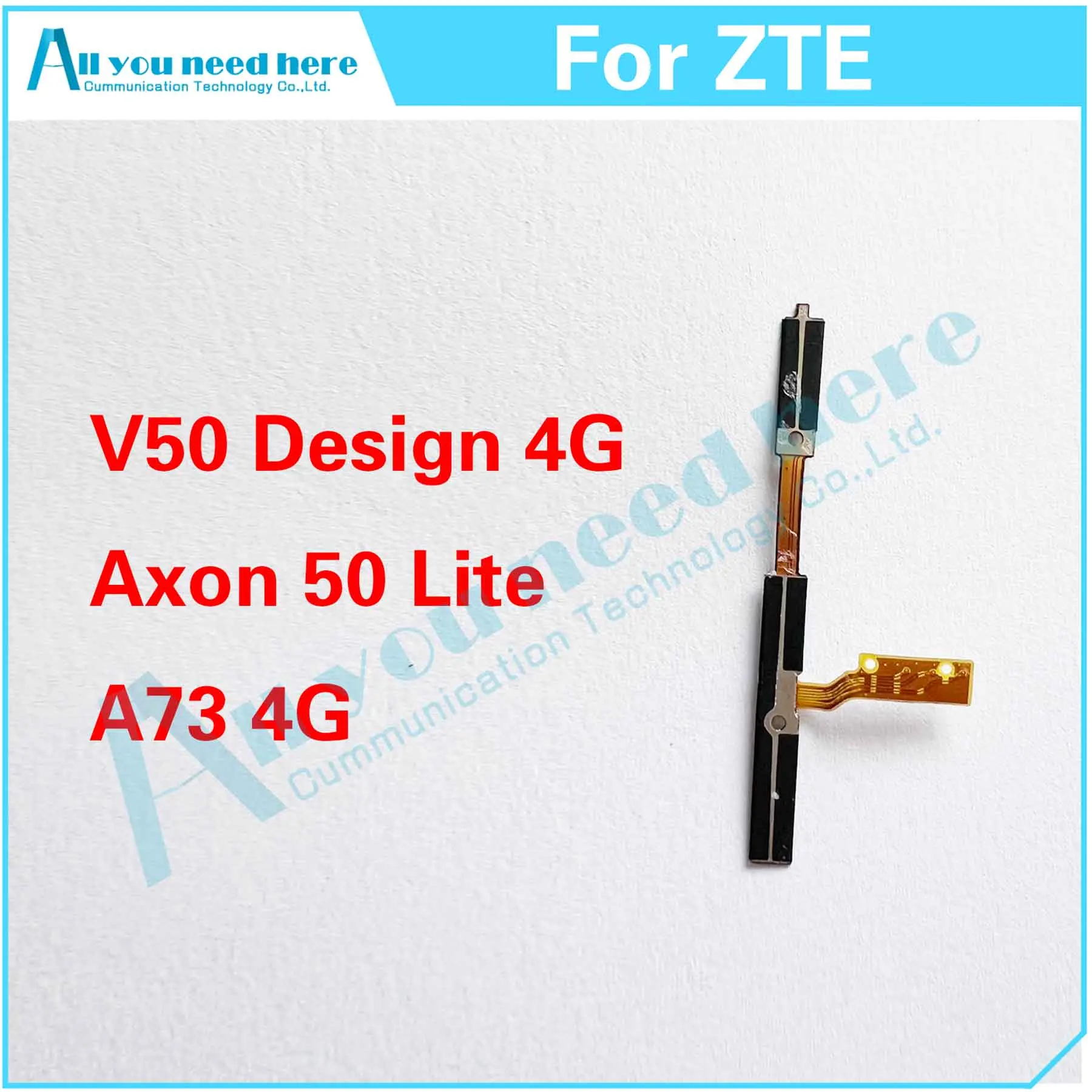 For ZTE Blade V50 Design 4G / Axon 50 Lite / V50 Smart / A73 Power Volume Button Return Switch On / Off Flex Cable Replacement
For ZTE Blade V50 Design 4G / Axon 50 Lite / V50 Smart / A73 Power Volume Button Return Switch On / Off Flex Cable Replacement