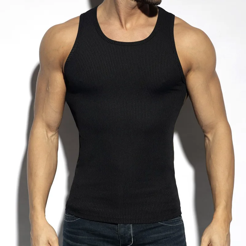 Solid Color Men's Vest Elastic Slim T-shirt Fashion Steel Versatile Sling Vest Men
Solid Color Men's Vest Elastic Slim T-shirt Fashion Steel Versatile Sling Vest Men