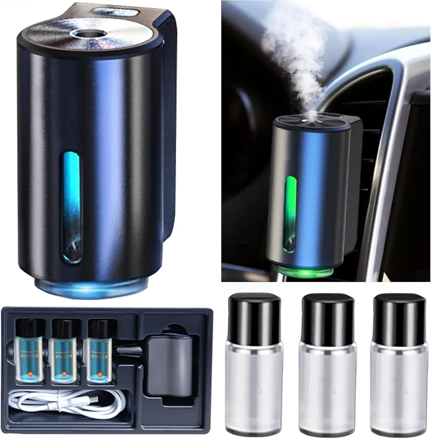 Rechargeable Auto Aroma Diffuser With Essential Oil Smart Car Air Freshener With Three Adjustable Modes Car Fragrance Diffuser
Rechargeable Auto Aroma Diffuser With Essential Oil Smart Car Air Freshener With Three Adjustable Modes Car Fragrance Diffuser