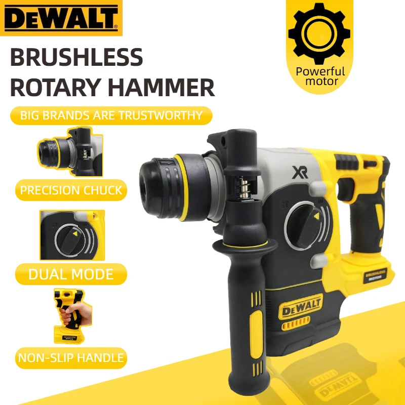 DEWALT DCH273 18V/20V MAX Cordless Impact Hammer: Compact, Brushless SDS-PLUS Tool (Tool Only)
DEWALT DCH273 18V/20V MAX Cordless Impact Hammer: Compact, Brushless SDS-PLUS Tool (Tool Only)