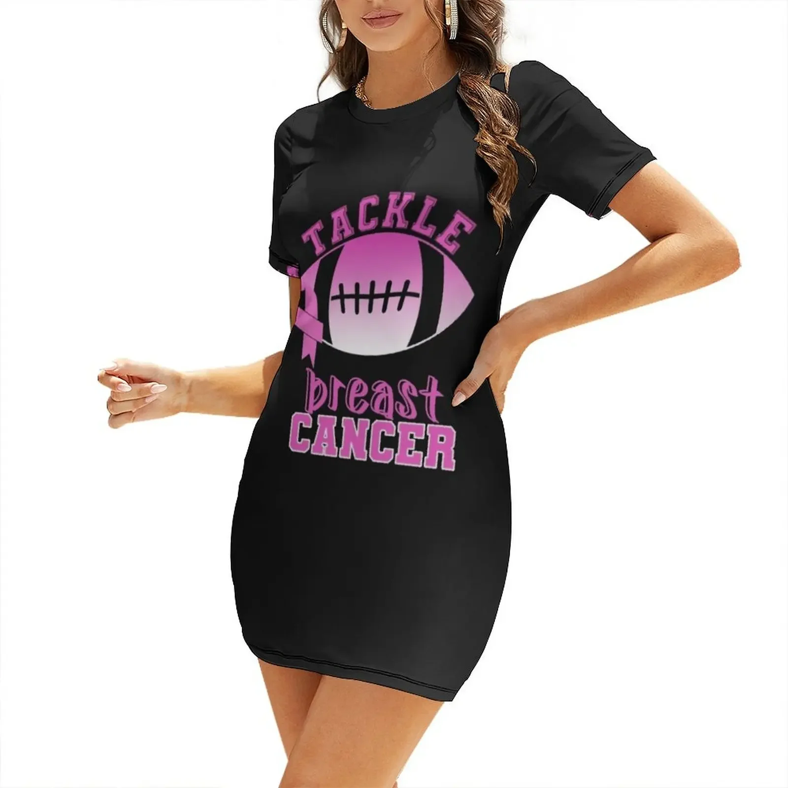 Tackle Breast Cancer Short-Sleeved Dress Dress women wedding dresses for woman party dress women elegant luxury
Tackle Breast Cancer Short-Sleeved Dress Dress women wedding dresses for woman party dress women elegant luxury
