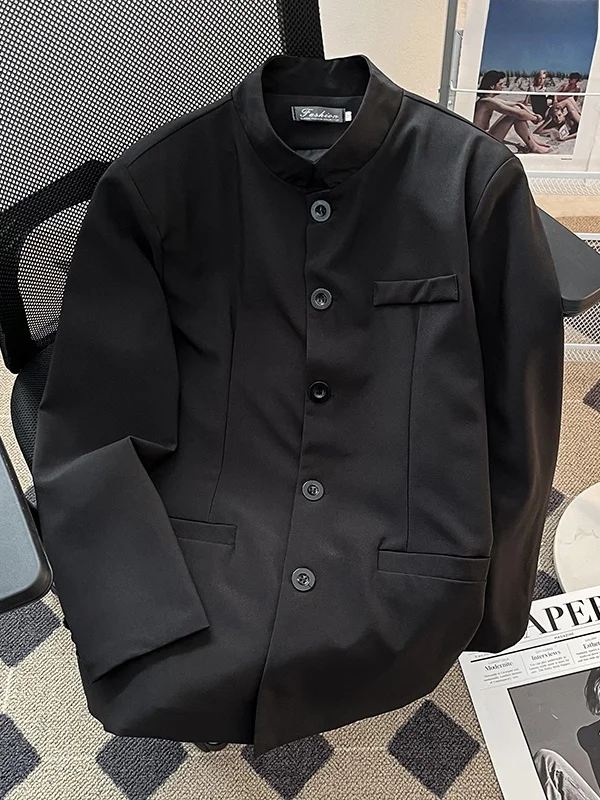 New Chinese Sle ort Stand Collar Casual Men's Suit Jaet Spring Autumn High Faion Sensation Smart Cool Leisure Coat
New Chinese Sle ort Stand Collar Casual Men's Suit Jaet Spring Autumn High Faion Sensation Smart Cool Leisure Coat