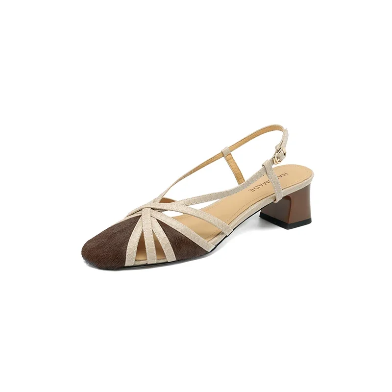 Women Sandals High Heel Fashion Genuine Leather Ankle Strap Office Party Shoes Woman 2025 New Women Sandals Buckle Casual Shoes
Women Sandals High Heel Fashion Genuine Leather Ankle Strap Office Party Shoes Woman 2025 New Women Sandals Buckle Casual Shoes