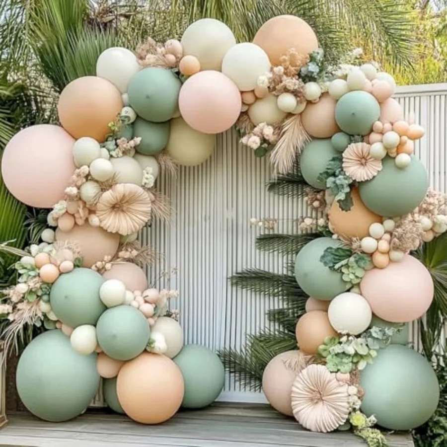 Balloons Arch Kit, Mist Green Light Nude Sand Boho Balloons Garland Kit for Boho Party Bridal Shower Birthday Wedding Decoratio
Balloons Arch Kit, Mist Green Light Nude Sand Boho Balloons Garland Kit for Boho Party Bridal Shower Birthday Wedding Decoratio