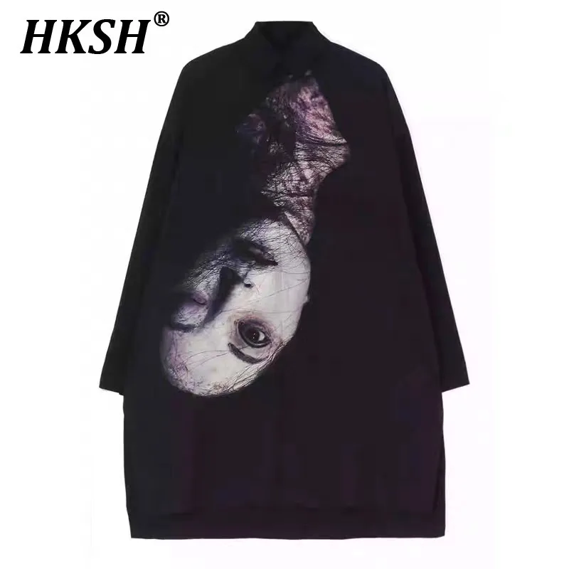 HKSH Spring Summer New Man Tide Fashion Loose Breatheable Japanese Yamamoto Stand Collar Dark Shirt Print Unisex Ins Tops HK4867
HKSH Spring Summer New Man Tide Fashion Loose Breatheable Japanese Yamamoto Stand Collar Dark Shirt Print Unisex Ins Tops HK4867