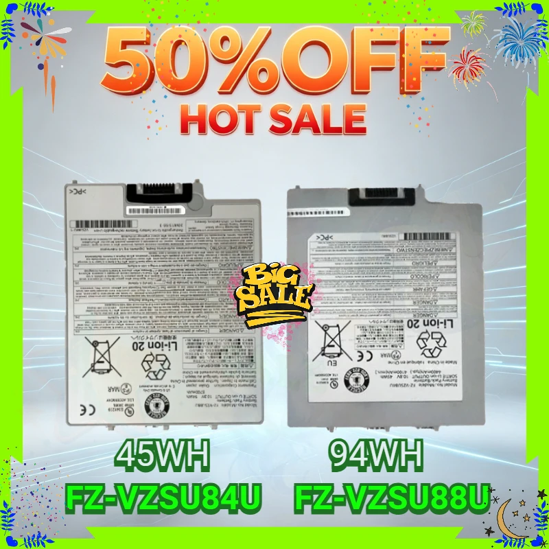 New FZ-VZSU88U FZ-VZSU84U 45WH 94WH Laptop Battery for Panasonic Toughbook G1 FZ-VZSU84A2U FZ-G1 FZ-VZSU84R Replacement Battery
New FZ-VZSU88U FZ-VZSU84U 45WH 94WH Laptop Battery for Panasonic Toughbook G1 FZ-VZSU84A2U FZ-G1 FZ-VZSU84R Replacement Battery
