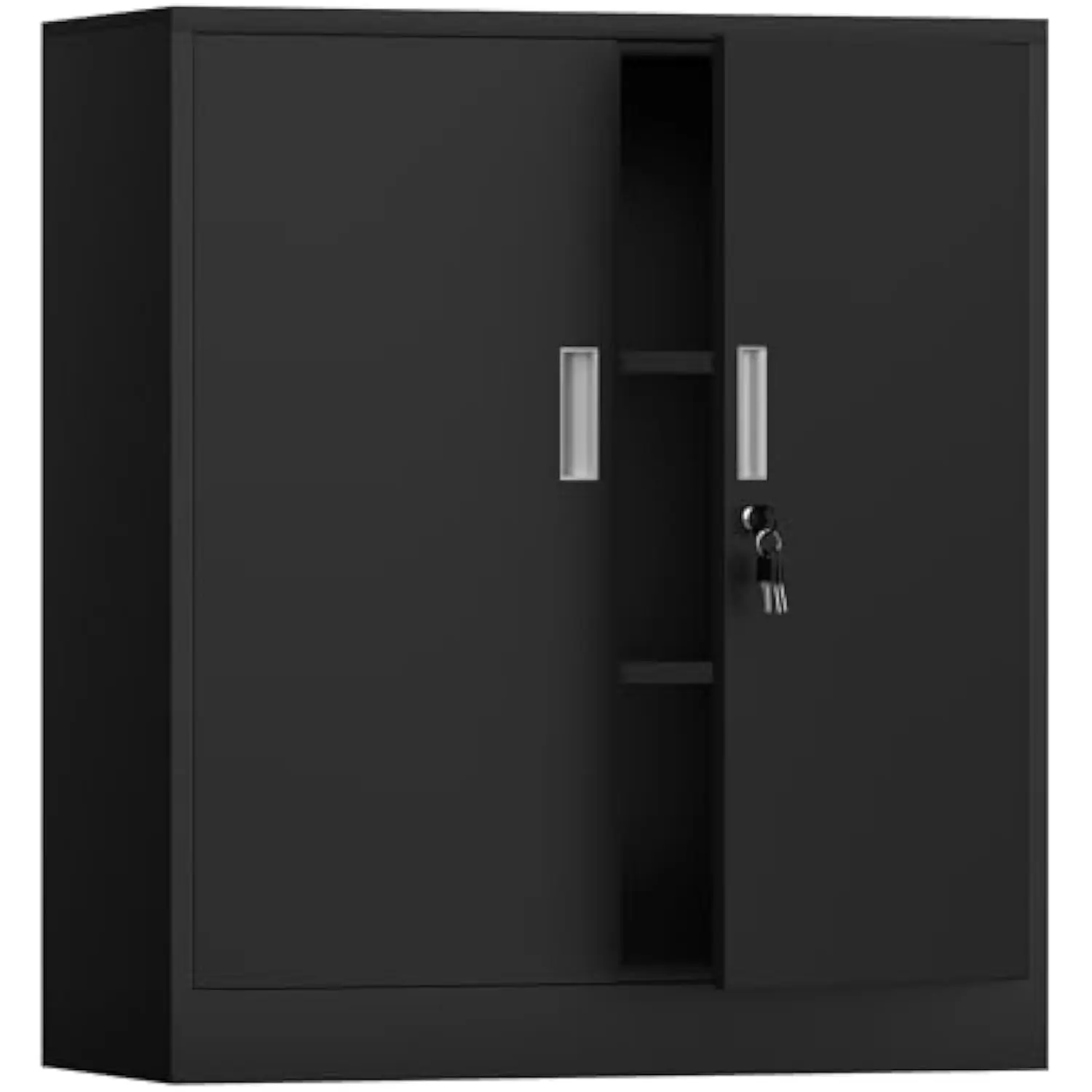 Metal Storage Cabinet with Locking Doors and 2 Adjustable Shelves, Small Lockable Storage Cabinet for Home Office Garage (Black
Metal Storage Cabinet with Locking Doors and 2 Adjustable Shelves, Small Lockable Storage Cabinet for Home Office Garage (Black
