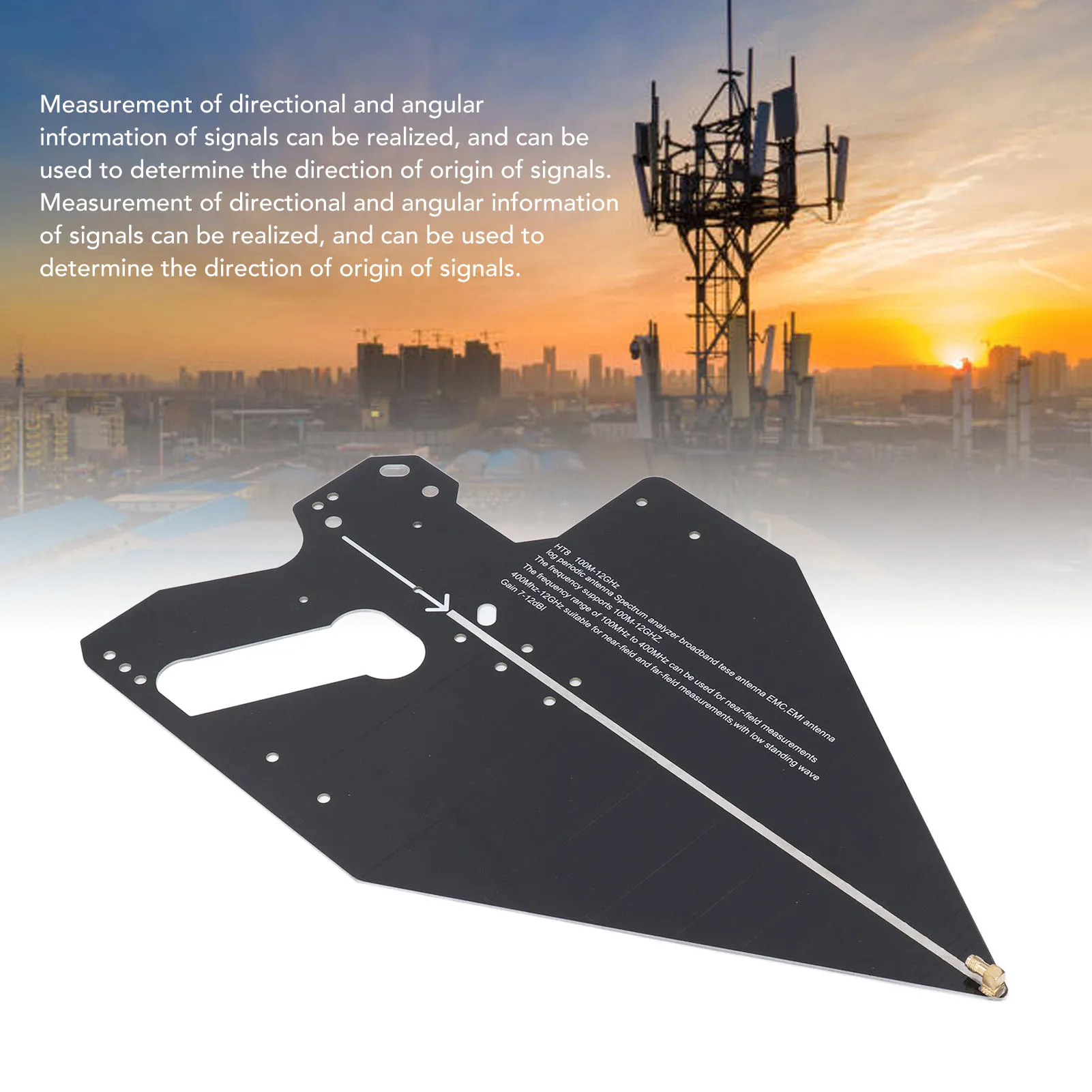 Log Periodic Directional Antenna High Accuracy Wireless 0.1‑12GHz Passive Direction Finding Antenna Antenna Log Periodic Antenna
Log Periodic Directional Antenna High Accuracy Wireless 0.1‑12GHz Passive Direction Finding Antenna Antenna Log Periodic Antenna