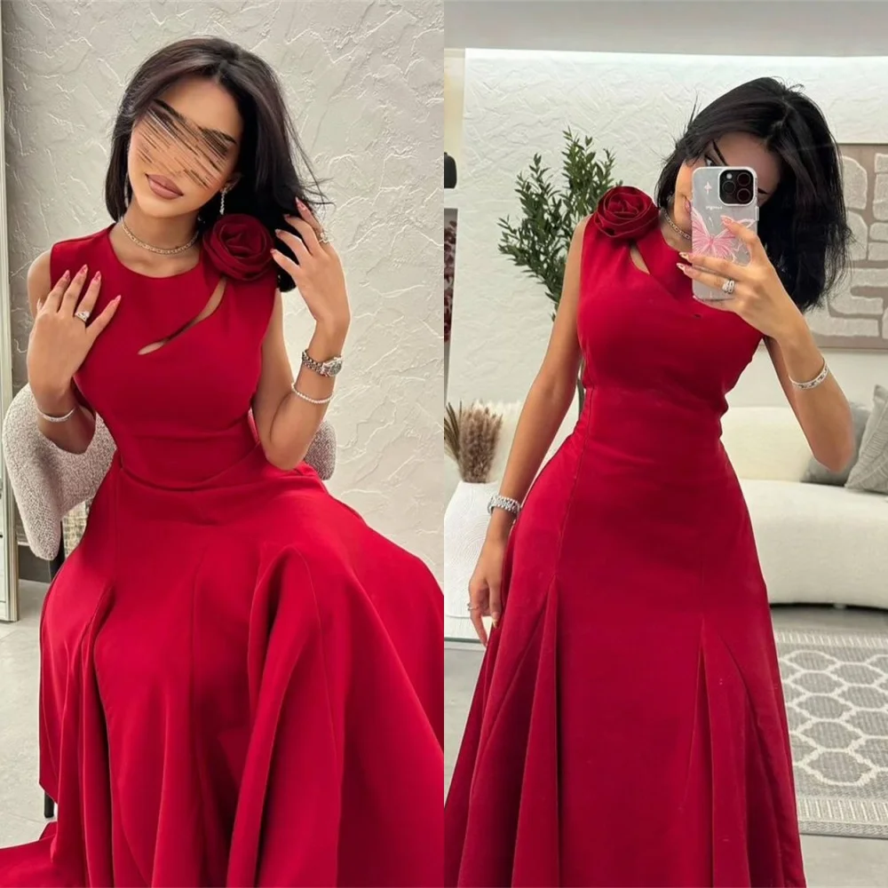 Customized Formal Red Jersey Evening Dress Classic Crew Neck Sleeveless Homecoming Dresses Luxury Special Occasion Go
Customized Formal Red Jersey Evening Dress Classic Crew Neck Sleeveless Homecoming Dresses Luxury Special Occasion Go