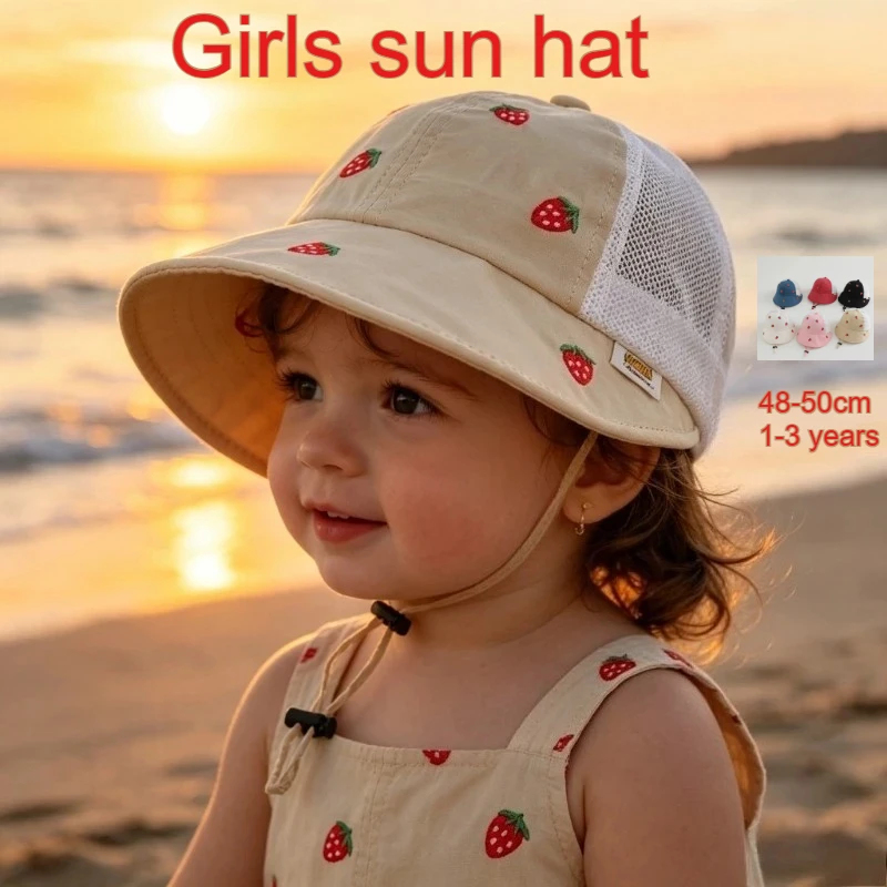 Kids Sun Hat 48-50cm Summer Quick Dry Mesh Cap Large Brim Ponytail Hole UV Protection Outdoor Beach Hat for Boys Girls Toddler
Kids Sun Hat 48-50cm Summer Quick Dry Mesh Cap Large Brim Ponytail Hole UV Protection Outdoor Beach Hat for Boys Girls Toddler