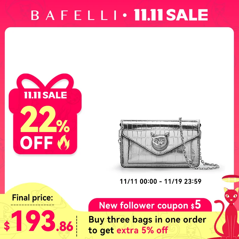 BAFELLI 2025 WOMEN'S BAG NEW MINI PARTY CASUAL CROCODILE LUXURY BRAND DESIGNER CAT FASHION CROSSBODY SHOULDER GENUINE LEATHER
BAFELLI 2025 WOMEN'S BAG NEW MINI PARTY CASUAL CROCODILE LUXURY BRAND DESIGNER CAT FASHION CROSSBODY SHOULDER GENUINE LEATHER