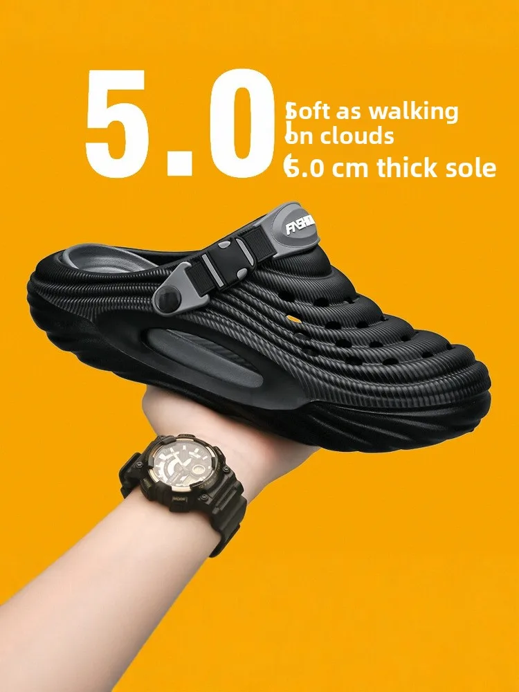 Men's Summer Outdoor Sports Anti-slip Wear-resistant Soft-soled Toe-covered Clog Shoes Breathable EVA Flat Sandals
Men's Summer Outdoor Sports Anti-slip Wear-resistant Soft-soled Toe-covered Clog Shoes Breathable EVA Flat Sandals