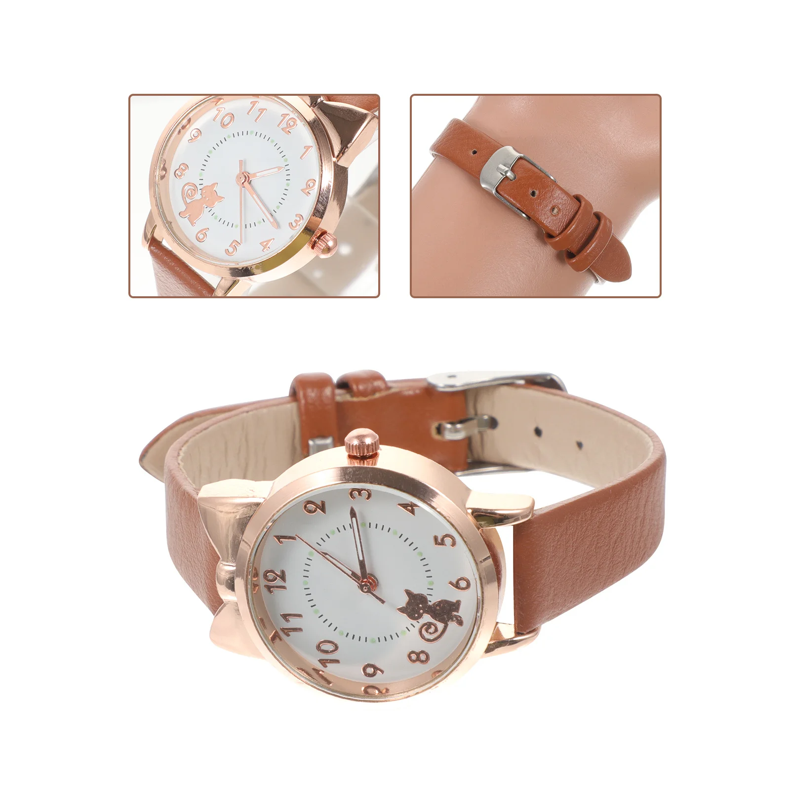Luminous Student Watch Kitten Pattern Girls Quartz Watch Fashion Band Wristwatch Cartoon Cat Timepiece For Kids Children Watches
Luminous Student Watch Kitten Pattern Girls Quartz Watch Fashion Band Wristwatch Cartoon Cat Timepiece For Kids Children Watches